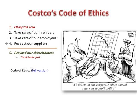 costco wholesale code of ethics|costco ethical decision making.